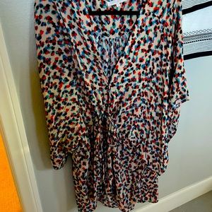 Super cute multi color vici kimono dress